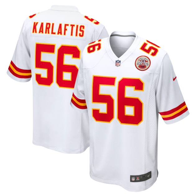 mens nike george karlaftis white kansas city chiefs away game player jersey